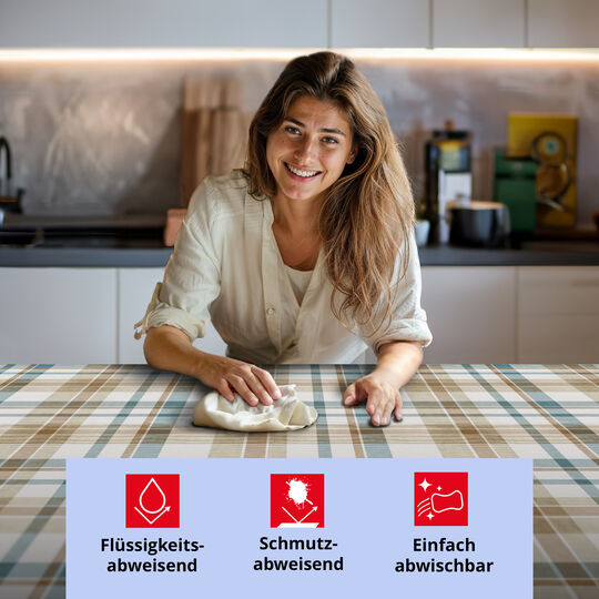 Tischdecke Manhattan Borneo blau image number null